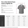 thumbnail image 5 of Pofeuu Checkerboard With Snowflake 1 Print Mens Casual Short Sleeve Shirts Beach Summer Spread Collar Pocket Tops Men's Casual Short-sleeved Shirt-Medium, 5 of 5