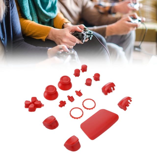 Joystick Con Botones Abxy Bullet y Almohadilla D Para Controlador, Abs de Alta Resistencia, Resistencia A Los Aañazos, Para Botones de Reemplazo de Controlador de Juego