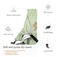 thumbnail image 3 of YFYANG Adult Microfiber Quick Dry Bath Towels, Green Ocean Plants Graffiti Beach Towel, Home Camping Travel Essentials, 31.5" x 63", 3 of 9