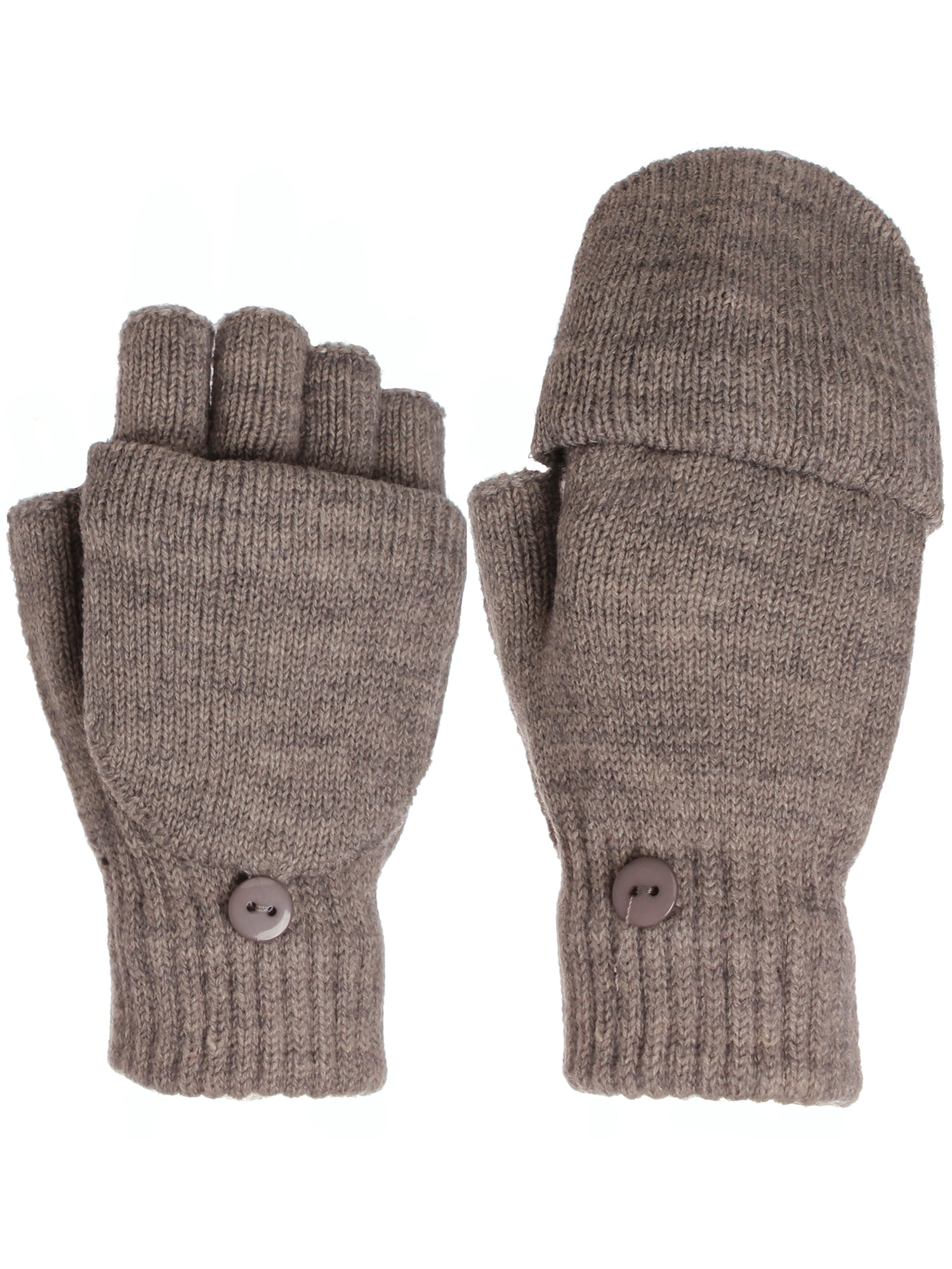 Emmalise - Emmalise Women Winter Fingerless Texting Gloves with Mitten ...