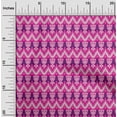 thumbnail image 1 of oneOone Organic Cotton Poplin Twill Fabric Chevron & Swirl Ikat Print Fabric By Yard 42 Inch Wide, 1 of 4