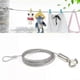 thumbnail image 1 of Stainless Steel Cable Adjustable Automatic Wire Rope Spring Hook Clothesline Picture Hanging Solution System Suspension Code, 1 of 4