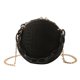 thumbnail image 2 of Bolsa de baloncesto con cadena, Bolsas de mano de terciopelo a la moda, informales para adolescentes y niñas (negro) Likrtyny Para Estrenar, 2 of 9