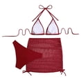thumbnail image 2 of WILLBEST Traje de Baño Natacion Bikini Sexy de Tres Piezas con Cordones y Espalda descubierta para Mujer, 2 of 8