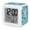 Sky Blue, Teal, Cream, Denim, variant on Horror Skull Head Digital Alarm Clock for Bedrooms,Smart LED Alarm Clock with 7 Color Changing Night Light,Sunflowers Boho Distressed Wood Grain Silent Wake Up Clocks for Sleep Study 3.2"x3.2"