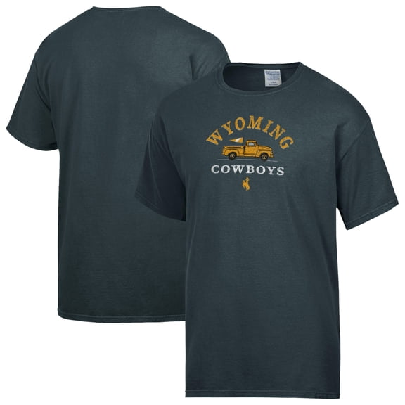 Men's ComfortWash Gray Wyoming Cowboys Truck T-Shirt
