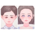 thumbnail image 1 of 2Pcs Dresser Practice Face Plastic Makeup Practice Board Face Painting Board Face Painting Tool, 1 of 8