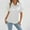 White, variant on SWSTBBY Summer Tops for Women,Womens Tops,Women's Casual Comfortable Short Sleeved ButtonTop Blouse