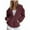 Z01A Wine, variant on LEKDFST Womens Zip Up Hoodies Trendy Oversized Sweatshirts for Teen Girls Y2K Cute Solid Pullover with Drawstring Casual Fall Jacket GY3 XXL