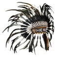 thumbnail image 2 of Tocado de plumas de jefe , accesorio fotográfico, sombrero, tocado para actuación, cosplay, 2 of 8