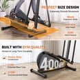 thumbnail image 7 of FUNMILY Walnut Stride Pro Heavy Duty Elliptical Machine for Home Gym | 16-Inch Stride, 400LBS Capacity, Ultra-Quiet Low-Impact Cardio for Small Spaces, 7 of 7