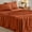 Burnt Orange, variant on Sasttie Queen Size Sheets Set Brushed Microfiber, 4 Piece Sheet Set Upto 16 Inches Deep Pocket Bedding Sheets & Pillowcases - Grey