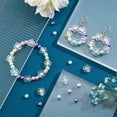 thumbnail image 2 of Kit de 320 cuentas para hacer joyas, cuentas acrílicas transparentes con forma de flor, cuentas de vidrio perlado para pulseras, collares y joyas., 2 of 6
