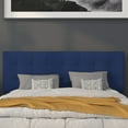 thumbnail image 4 of BizChair Quilted Tufted Upholstered Queen Size Headboard in Navy Fabric, 4 of 13