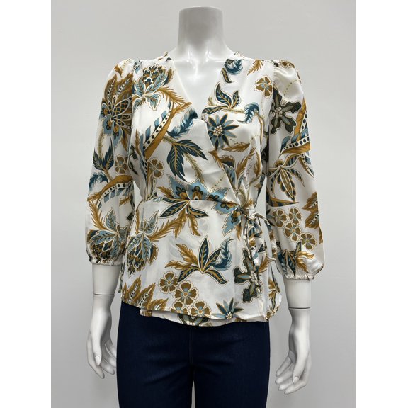Blouse , Harve Benard , Beige Paisley , S