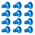 thumbnail image 3 of bedienty 12PCS Colorful Bicycle Disc Brake Rotor Torx Bolts T25 M5x10mm Bike Alloy Steel Disc Brake Rotor Fixing Screws Blue 1Set, 3 of 6