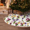 thumbnail image 5 of Gaeub Tulips Flowers Print Christmas Tree Skirt,Christmas Decorations,Round Xmas Skirt for Christmas Indoor Decorations Xmas Winter Holiday Party Supplies-36", 5 of 6