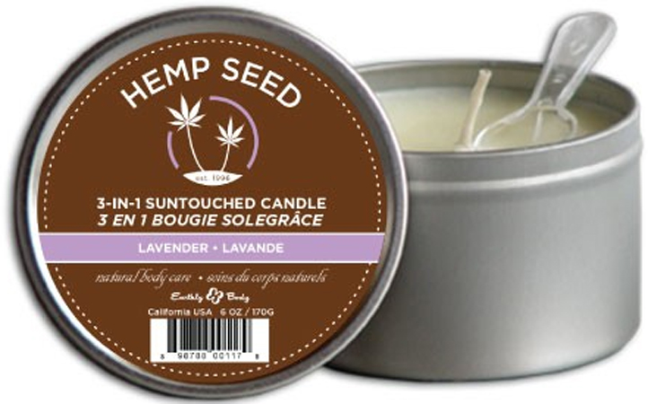 Earthly Body 3 In 1 Massage Candle - Lavender, 6.0 oz