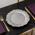 thumbnail image 4 of CMrtew Reef Charger Plates Bulk, 5 Inch Plastic Floral Charger Plates, Round Plate Chargers for Dinner Wedding Party Event Table Setting Decoration, 4 of 6