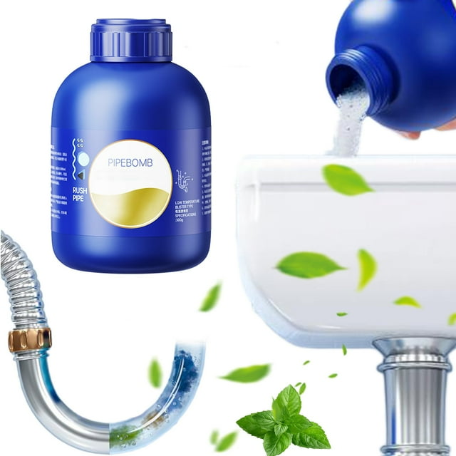 Xihbxyly Desatascador de Máxima Potencia, Potente Limpiador de Desagües para Cabello, Grasa y Restos de Jabón, Solución de Acción Rápida para Fregaderos, Duchas E Inodoros, Multiusos, Tamaño 11 X 8 X