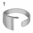 thumbnail image 1 of CUITING Fashion Adjustable Initial Alphabet Letter A-Z Ring Finger Rings Women Jewellery-Silver C, 1 of 9