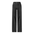 thumbnail image 3 of JJHGVB Jeans for Women Barrel Jeans Women New Wide Leg Jeans For Women Stretch Low Waist Baggy Jeans Baggy Jeans Wide Leg Pants Woman Black L, 3 of 9
