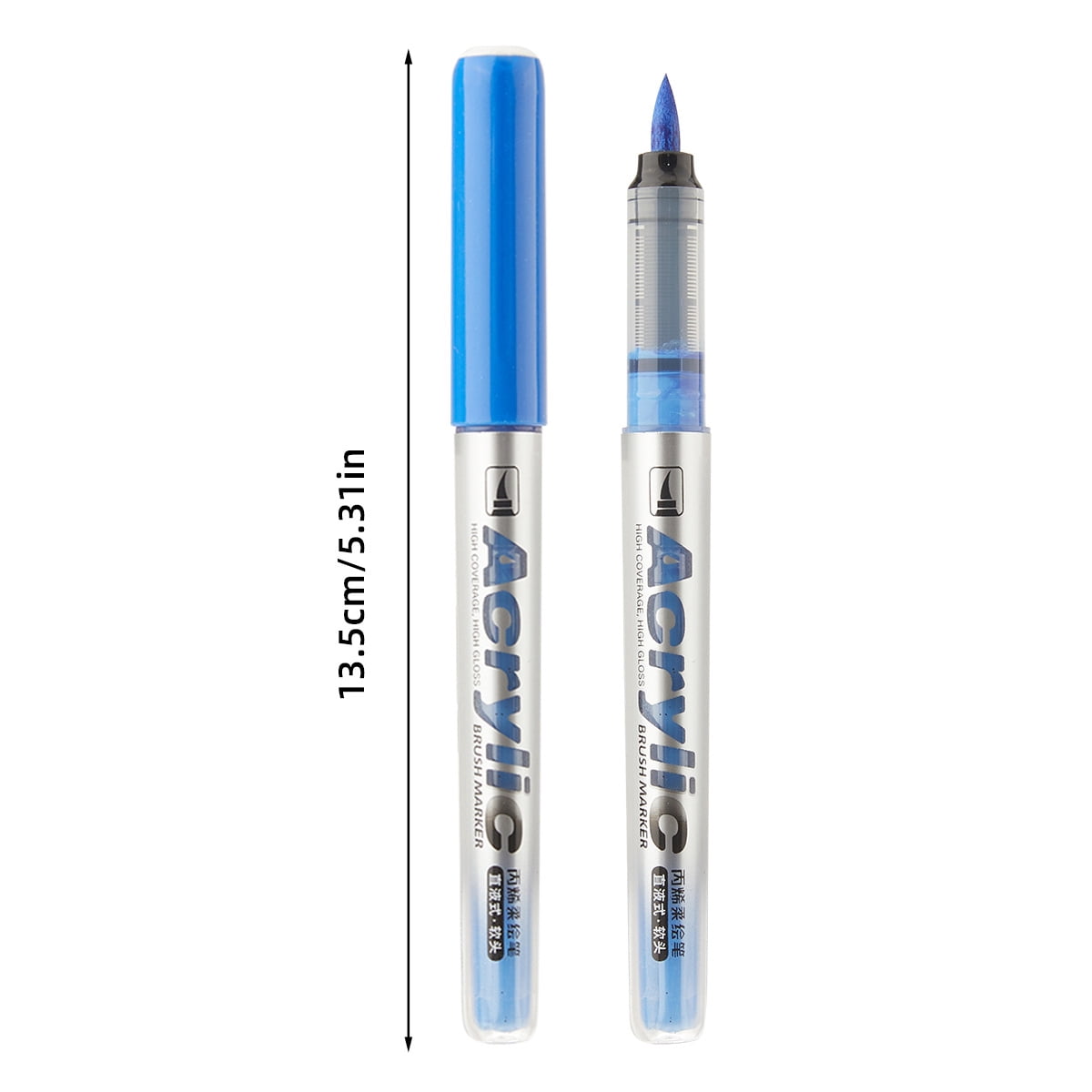 Acrylic Paint Markers, 24/36/48 Colors with Direct-Liquid Ink Control System, Professional-Grade Paint Pen for Rock Painting, Canvas, Glass, Plastic, Fabric & Creative Crafts