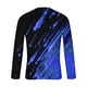 thumbnail image 4 of Blusas y camisas de manga larga y cuello redondo para hombre, camisetas casuales con estampado de moda y cuello redondo, blusas de licra de manga corta para hombre., 4 of 4
