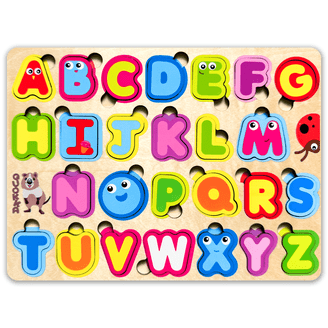 Alphabet Puzzle Wooden Puzzles for Toddlers 1 2 3 4 5 Year Old,ABC