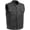 Black, variant on First Mfg Co - Upside - Men's Motorcycle Biker Riding Black White Leather Vest - Medium