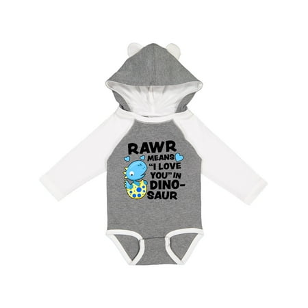

Inktastic Rawr Means I Love You in Dinosaur Valentine Gift Baby Boy or Baby Girl Long Sleeve Bodysuit