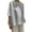 Gray, variant on Giftesty Tops for Women Women Casual Loose Linen Patchwork Plus Size Lady Daily Soild Blouse Tops Shirts