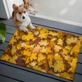 thumbnail image 3 of 2x3 Ft Entryway Area Rug, Fall Maple Leaves Kitchen Rug Runner Washable Floor Mat, Autumn Orange Deciduous Pastoral Non Slip Indoor Door Mat Throw Carpet for Bathroom Living Room Bedroom, 3 of 8