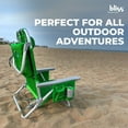 thumbnail image 3 of Open Box Bliss Hammocks Folding Beach Chair Recliner w/ Detachable Cooler, 3 of 9