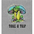 thumbnail image 2 of Natural World Take A Trip Mushrooms Long Sleeve Adult Hooded Sweatshirt-Medium-Heather Gray, 2 of 3