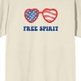 thumbnail image 2 of Americana Free Spirit Men's Natural T-Shirt-3XL, 2 of 4