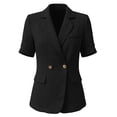 thumbnail image 7 of Plus Size Blazers for Women Business Casual Fall Clothes Lightweight Fabric Long Sleeve Open Front Suit Jackets With Pockets Fashion Work Jacket, 7 of 7