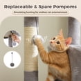 thumbnail image 5 of Pawz Road Cat Tree for Large Cats 56"Tall Cat Tower Condo with Scratching Post for Indoor Cats,Gray, 5 of 19