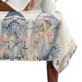 thumbnail image 4 of Blue Gnomes Coastal Table Cloth Waterproof Tablecloths, Summer Beach Eucalyptus Leaves Rustic Tablecloth Dining Table Cover for Kitchen Party Tabletop Outdoor, Rectangle Tablecloth 60x102 Inch, 4 of 9