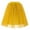 Yellow, variant on RUTAYY Women Pleated Gauze Knee Length Skirt Adult Tutu Dancing Skirt Solid Color Smocked Boho Pleated Skirts