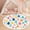 Color 4, variant on Washable Non Slip 3ft Round Rug, Curvy Psychedelic Y2K 70s Diagonal Flowers Fun Funky Retro Circle Area Rugs with Tassels Carpet for Nursery Bedroom Living Room Playroom Tent rug Tent Castle