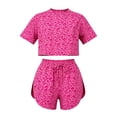 thumbnail image 3 of Womens Pajama Sets Cute Comfy Side Split Short 2 Piece Sexy Pajama Set Summer Pajamas for women Set Pink L, 3 of 4