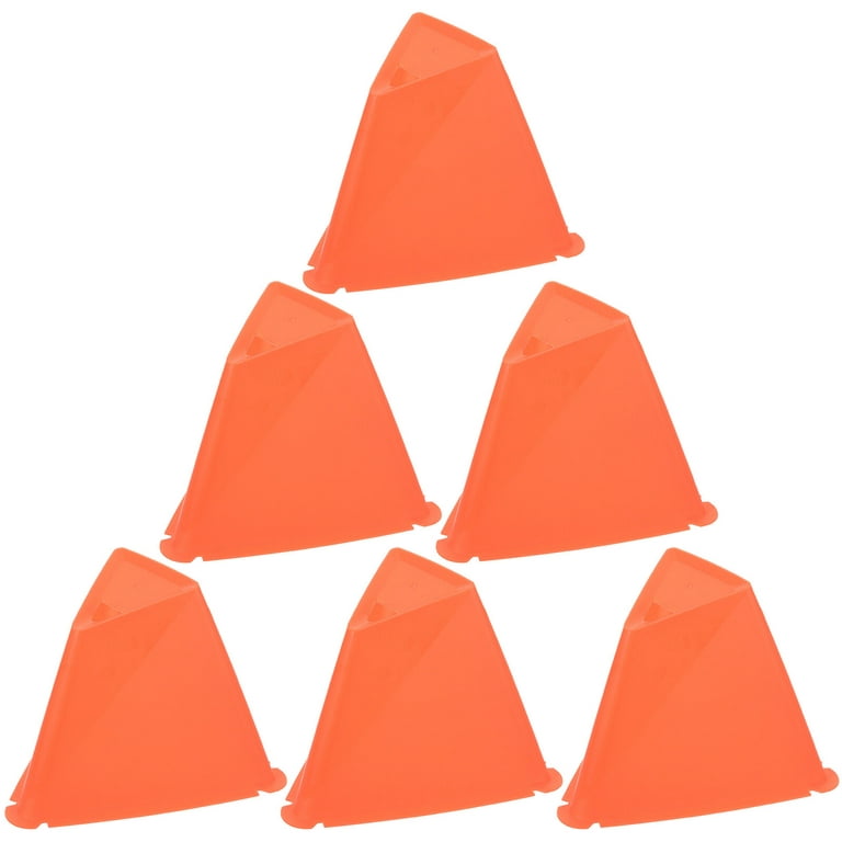 6pcs Portable Soccer Cones Training Football Cones Multi-function Agility  Cones