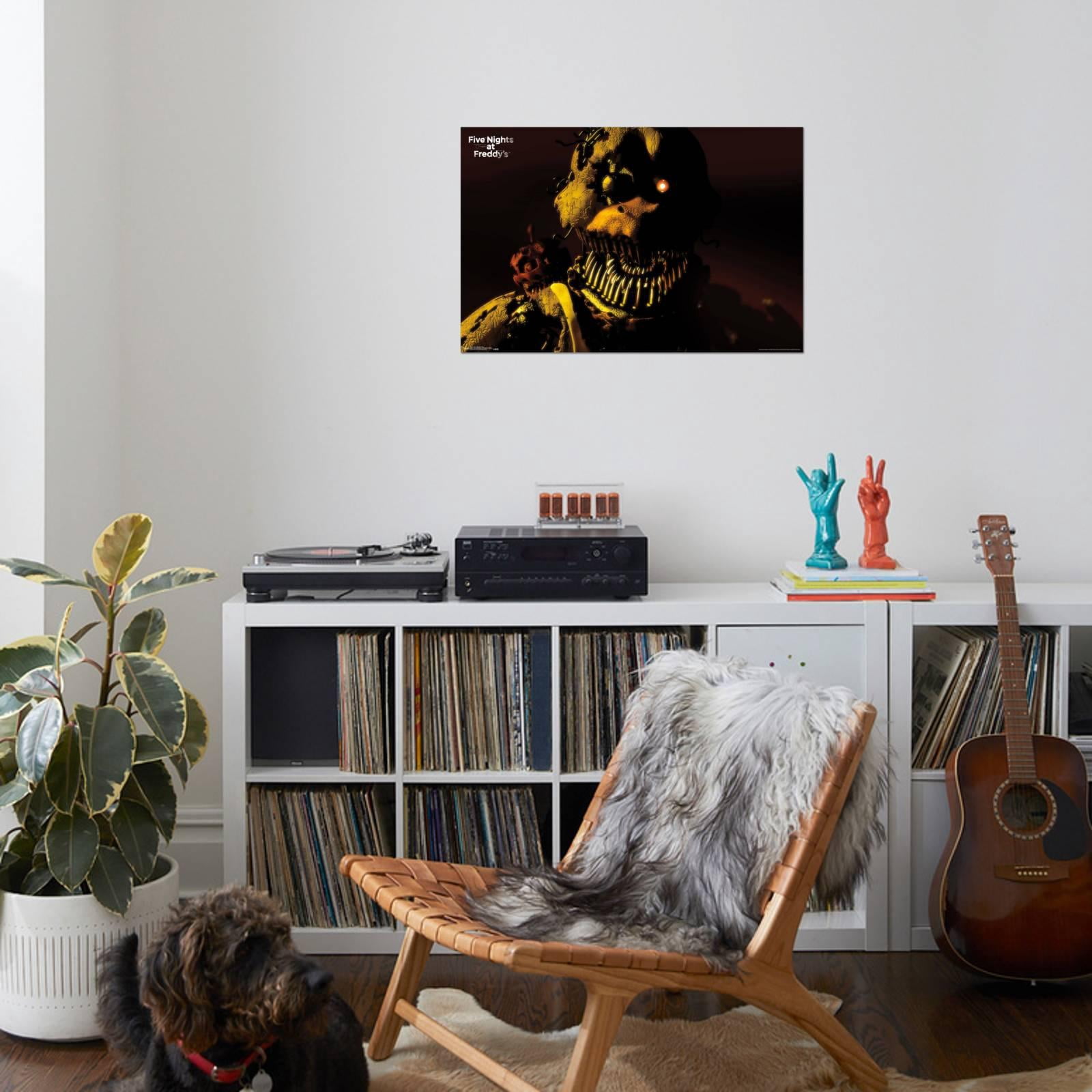 Five Nights at Freddy's - Nightmare Chica Canvas Wall Poster, 22.375" x 34"