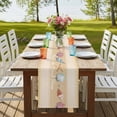 thumbnail image 4 of Table Runners 70 Inches Long Dress Scarves, Yellow Summer Coastal Farmhouse Coffee/Dining/Kitchen Table Decor, Holiday Table Runner, Modern Ocean Waves Starfish Shell 13x70 Inch, 4 of 9