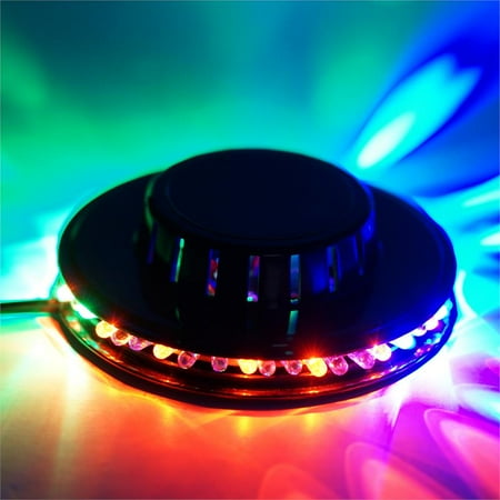 BalsaCircle Red Green Blue Round LED Disco Spotlight - Wedding Party Decorations