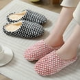 thumbnail image 3 of Comfy Soft Plush House Slippers for Women, Slip-on House Shoes, Women's House Soft Plush Shoes, Gift for Women, Ladies Slippers for Indoor and Outdoor Use, Red, Size 6-7, 3 of 9