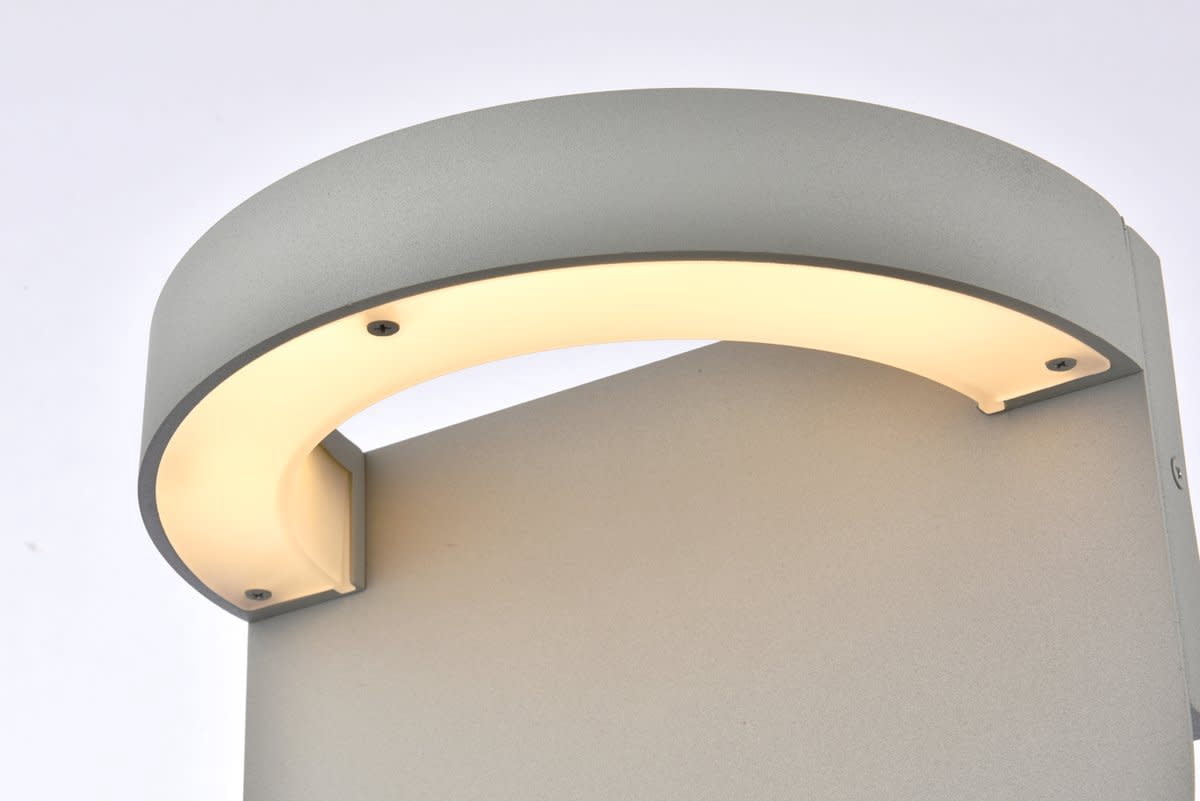 Raine Integrated LED wall sconce in silver