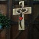 thumbnail image 3 of Venta Exclusiva Online, Decoración de dos cruces cinceladas entrelazadas en forma de corazón de acrílico Akmoler, 3 of 7