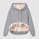 thumbnail image 2 of Sudadera con capucha Gibobby Lana gruesa Mujer Gris L, 2 of 3